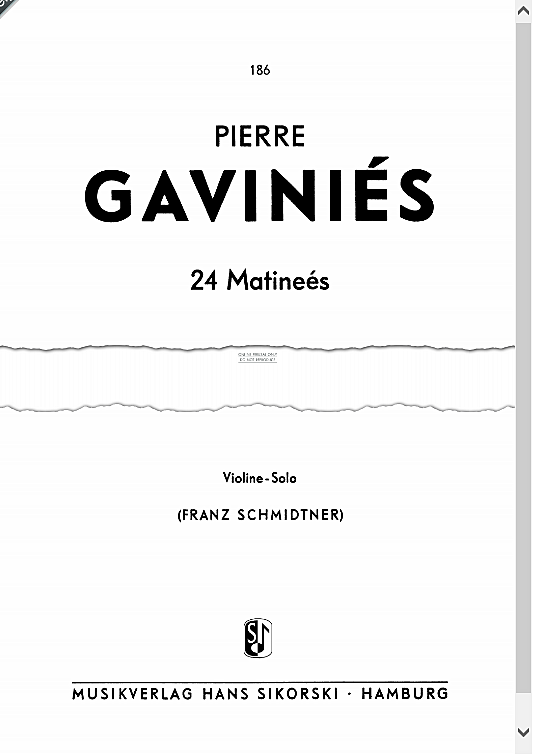 24 matinees solo 1 st. pierre gavinis