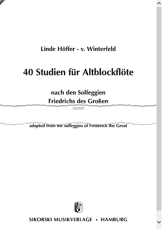 40 studies solo 1 st. friedrich der grosse