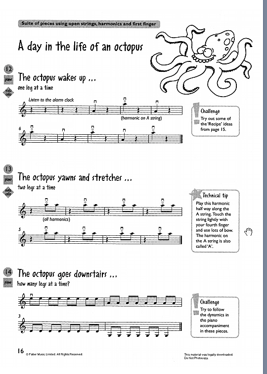 a day in the life of an octopus instrumental parts mary cohen