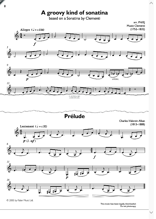 a groovy kind of sonatina klavier & melodieinstr. muzio clementi