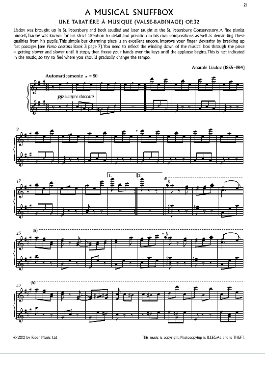 a musical snuffbox op.32 klavier solo anatoly lyadov