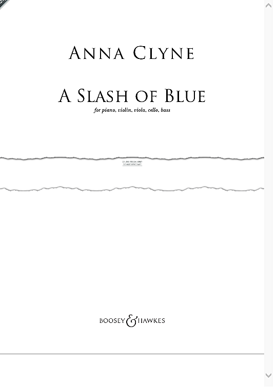 a slash of blue piano quintet anna clyne
