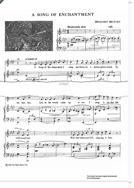 a song of enchantment from tit for tat  klavier & gesang benjamin britten