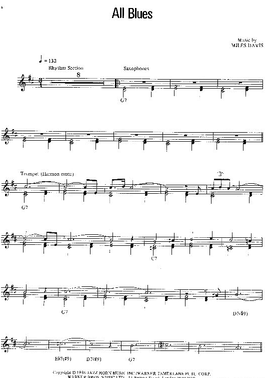 all blues solo 1 st. miles davis