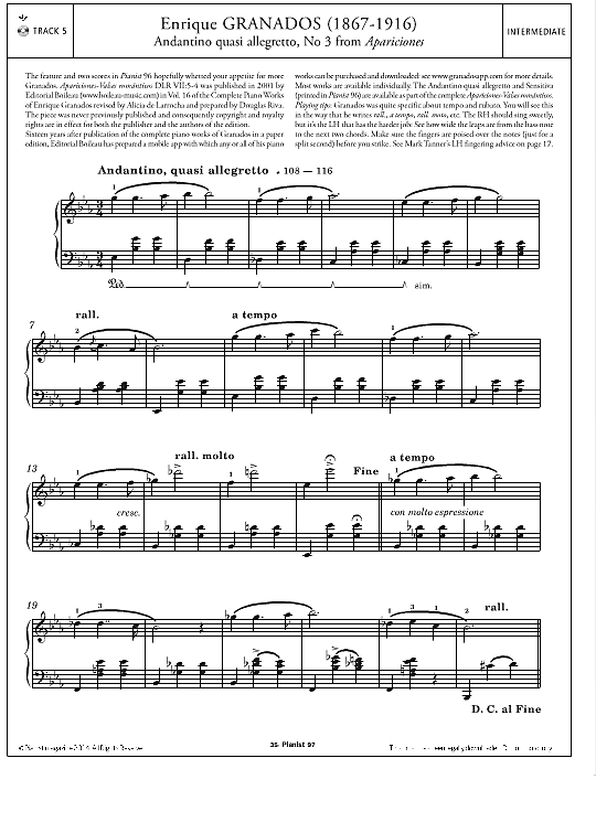 andantino quasi allegretto, no.3 from apariciones klavier solo enrique granados