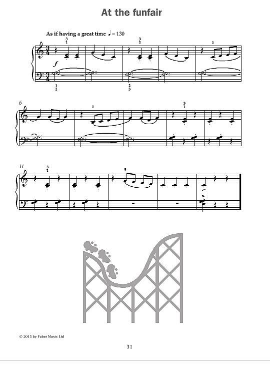 at the funfair from improve your sight reading! a piece a week piano grade 1  klavier solo annie e. armstrong