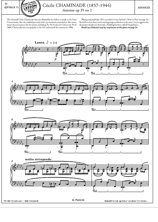 automne op.35, no.2 klavier solo cecile chaminade