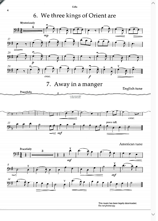 away in a manger klavier & melodieinstr. w. j. kirkpatrick