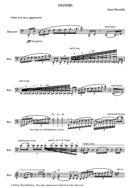 axeman solo 1 st. anna meredith