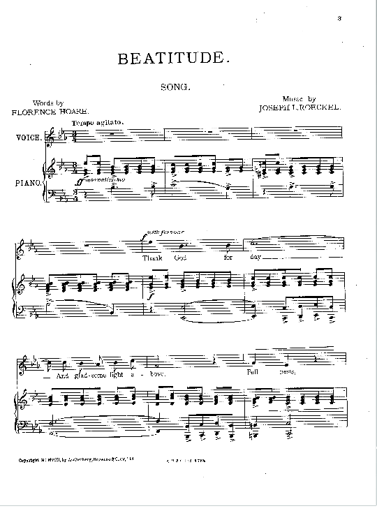 beatitude klavier & gesang joseph l. roeckel