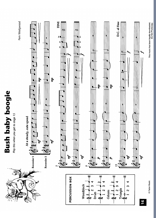 bush baby boogie duett 2 st. pam wedgwood