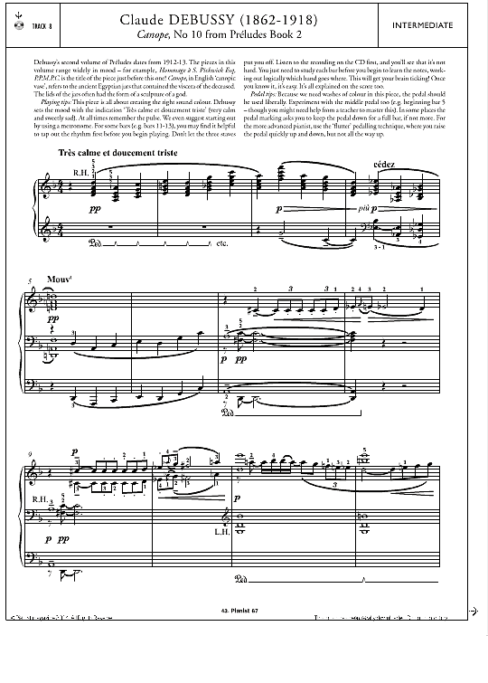 canope, no.10 from preludes book 2 klavier solo claude debussy