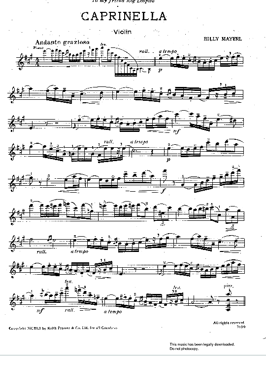 caprinella klavier & melodieinstr. billy mayerl