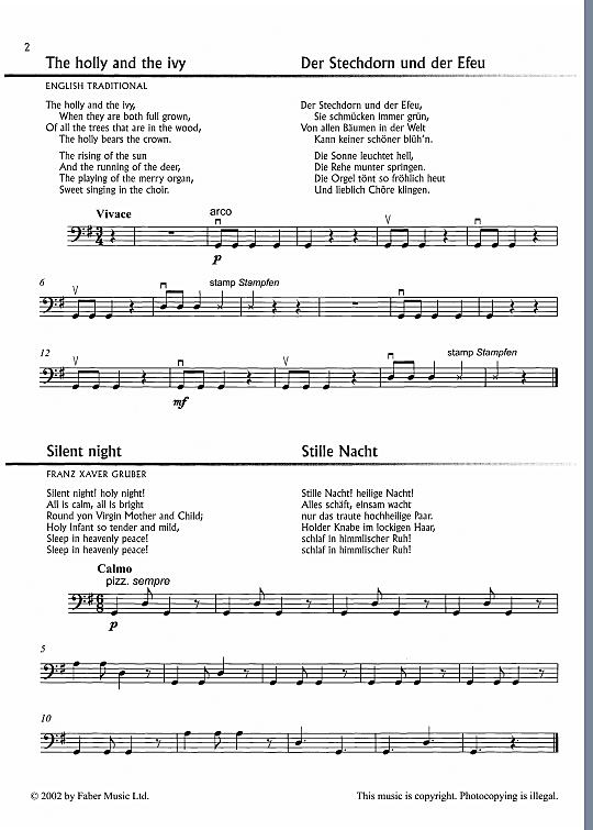 carol stringfest selection flexible ensemble einzelstimmen traditional