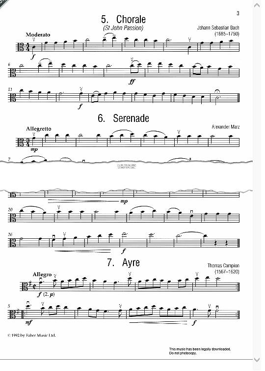 chorale from st john passion  klavier & melodieinstr. johann sebastian bach