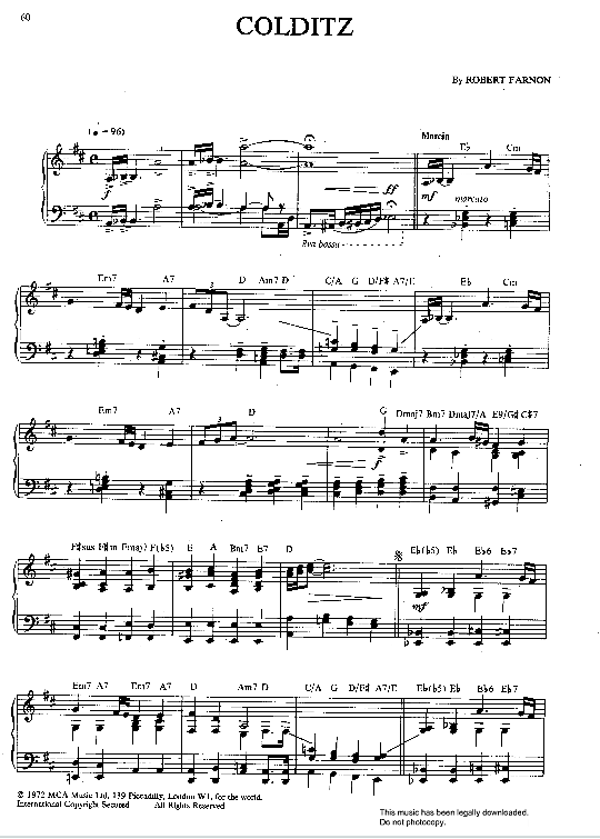 colditz march klavier solo robert farnon