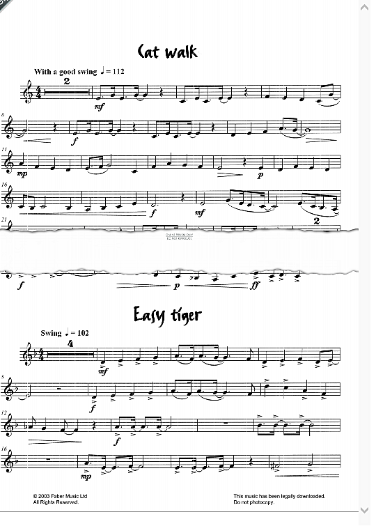 easy tiger from really easy jazzin about  klavier & melodieinstr. pam wedgwood