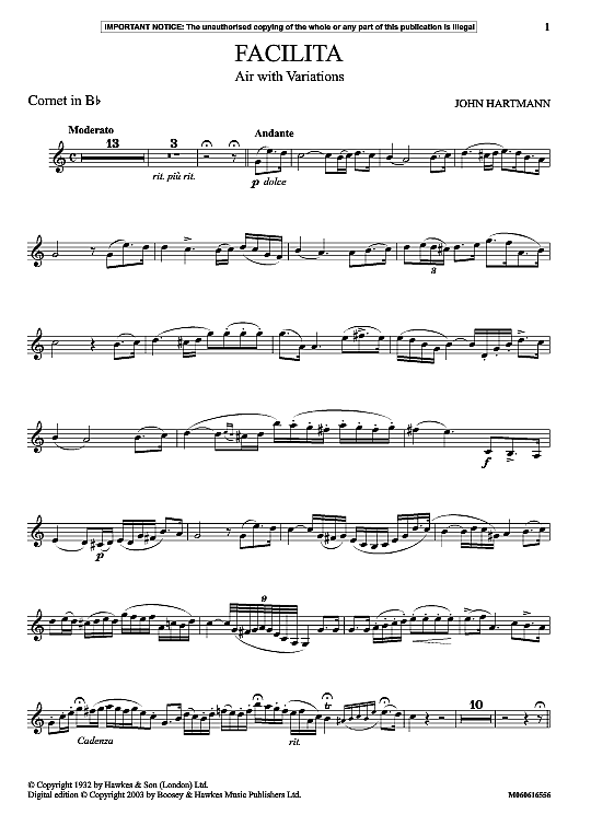 facilita air with variations klavier & melodieinstr. john hartmann