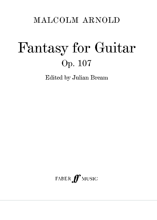 fantasy for guitar arietta op. 107 solo 1 st. malcolm arnold