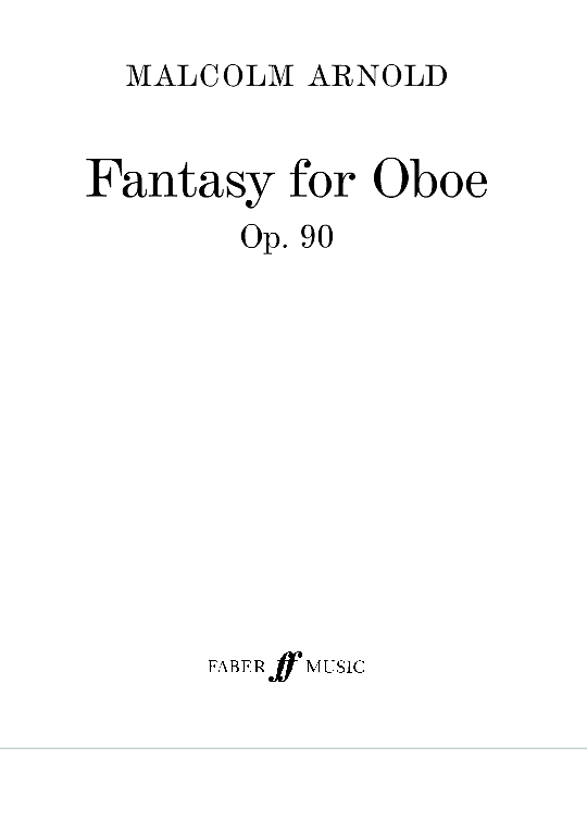 fantasy for oboe op.90 solo 1 st. malcolm arnold
