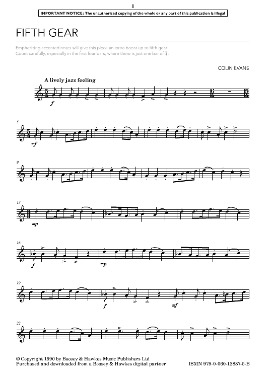 fifth gear klavier & melodieinstr. colin evans