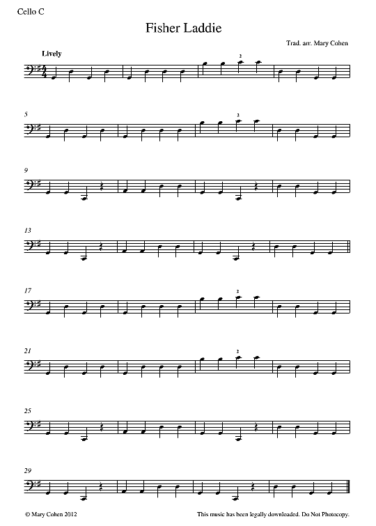 fisher laddie instrumental parts english traditional