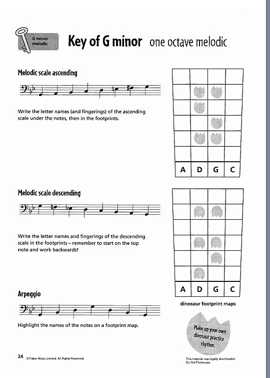 g melodic minor/symphony no 4 solo 1 st. mary cohen