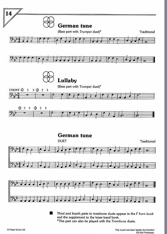 german tune/lullaby flexible ensemble einzelstimmen traditional