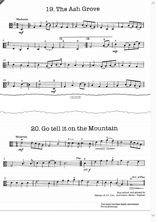 go tell it on the mountain klavier & melodieinstr. traditional