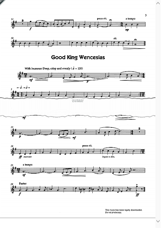 good king wenceslas klavier & melodieinstr. traditional