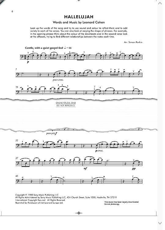 hallelujah klavier & melodieinstr. sheku kanneh mason