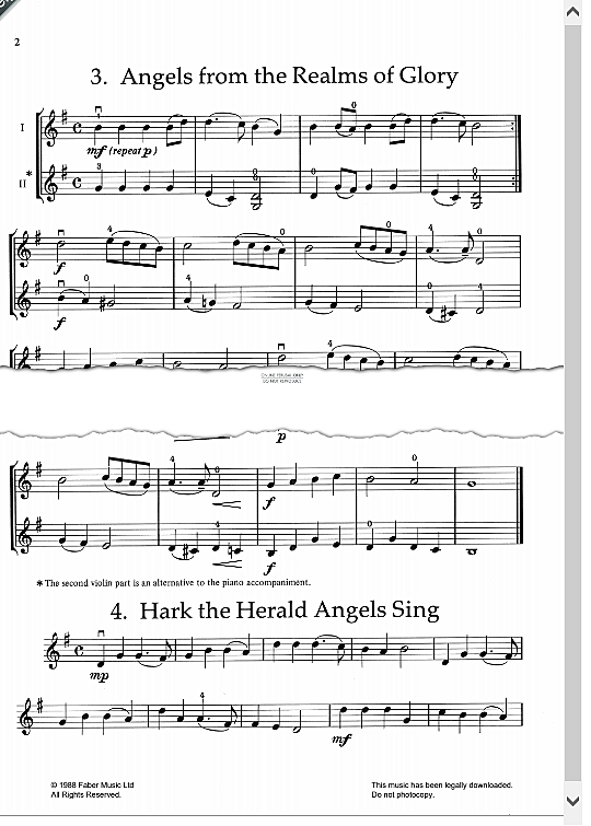 hark the herald angels sing klavier & melodieinstr. felix mendelssohn