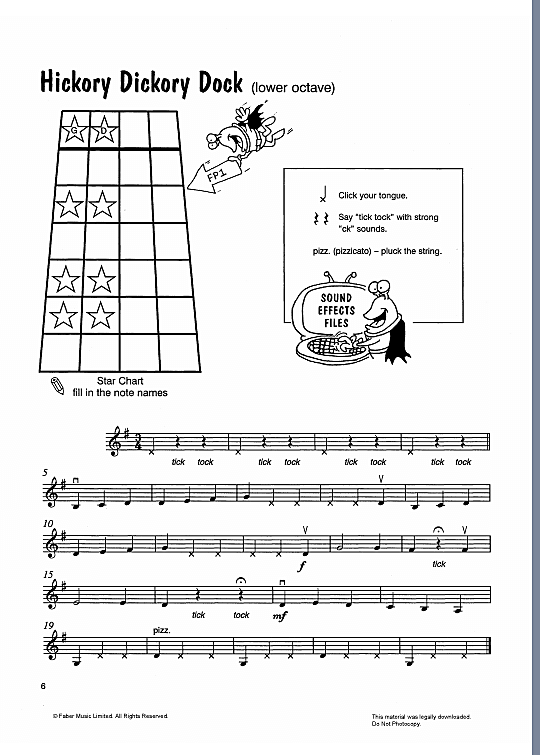 hickory dickory dock solo 1 st. traditional