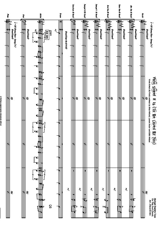 how sweet it is to be loved by you studienpartitur michael buble