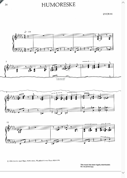 humoreske op.101, no.7 klavier solo mary lou williams