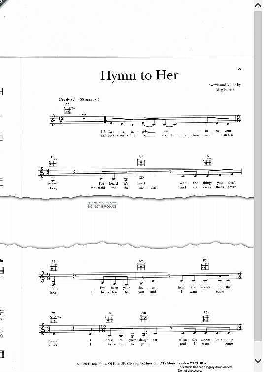 hymn to her melodie & akkorde the pretenders