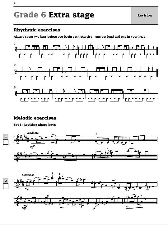 improve your sight reading violin: grade 6 extra stage solo 1 st. paul harris