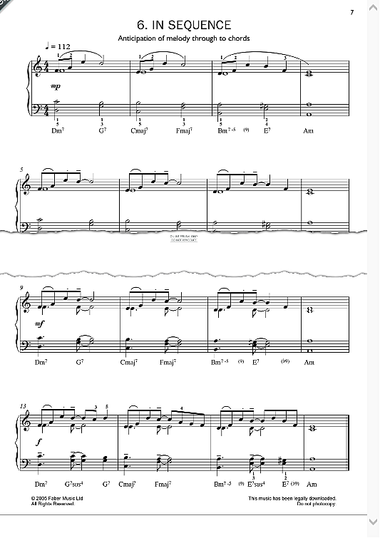 in sequence klavier solo john kember