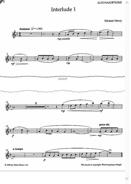 interlude 1 klavier & melodieinstr. michael henry