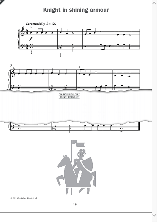 knight in shining armour from improve your sight reading! a piece a week piano grade 1  klavier solo paul harris