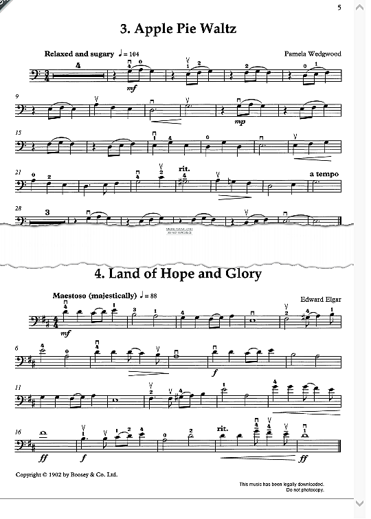 land of hope and glory klavier & melodieinstr. edward elgar