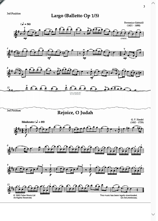 largo balletto op.1, no.5 klavier & melodieinstr. domenico gabrielli