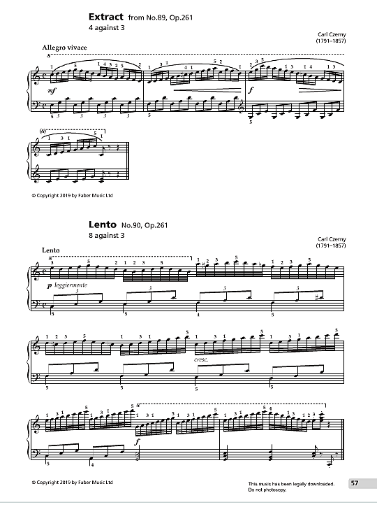 lento no. 90, op. 261 klavier solo carl czerny
