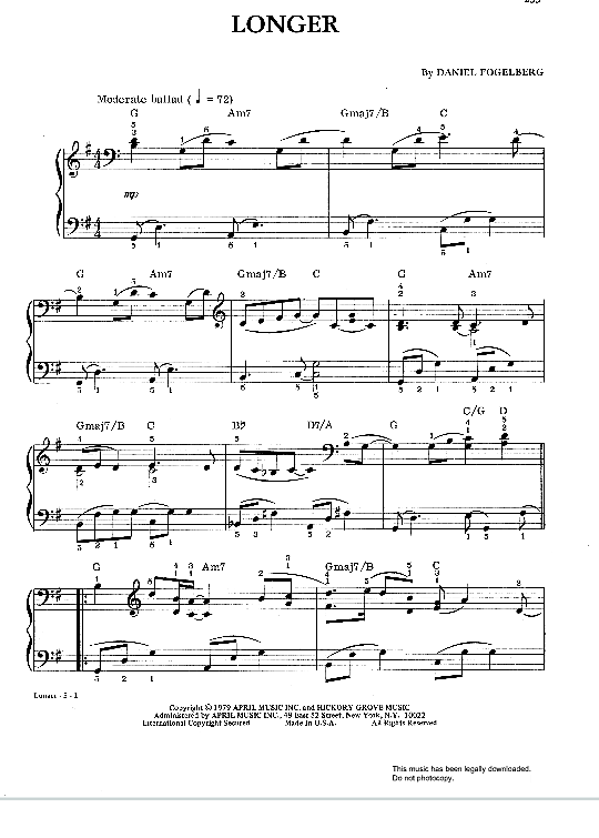 longer klavier solo dan fogelberg