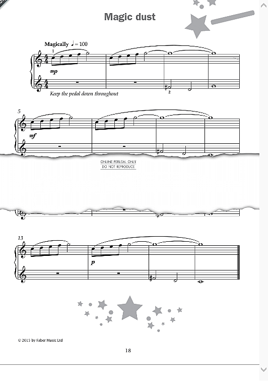 magic dust from improve your sight reading! a piece a week piano grade 1  klavier solo sarah walker