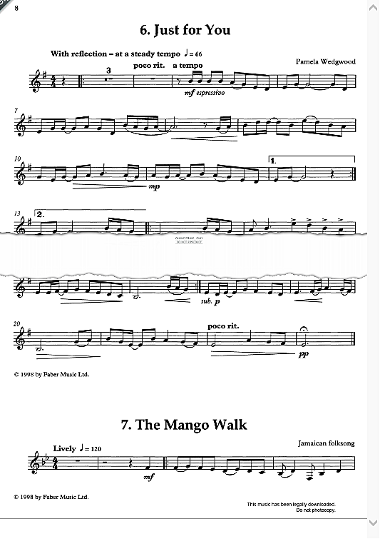 mango walk klavier & melodieinstr. jamaican traditional