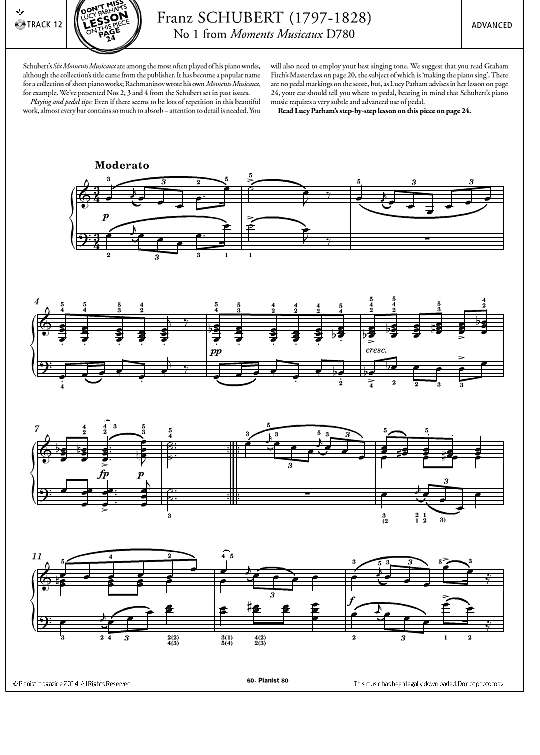 moment musical no.1 klavier solo franz schubert