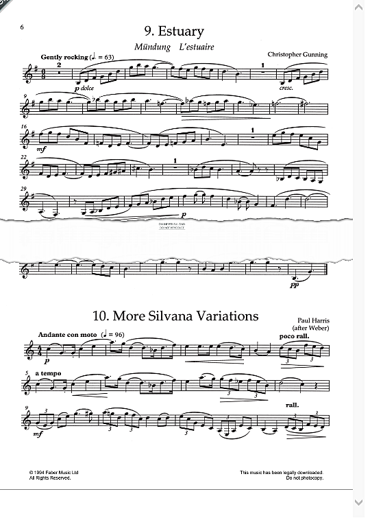 more silvana variations klavier & melodieinstr. carl maria von weber