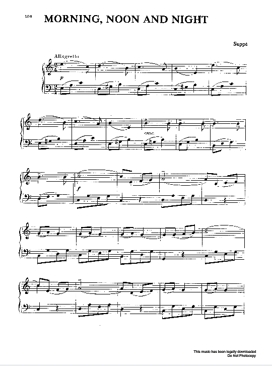 morning, noon and night klavier solo franz von suppe