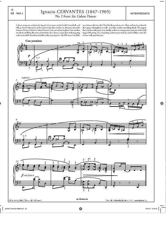 no.2 from six cuban dances klavier solo ignacio cervantes